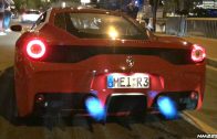 Ferrari 458 Speciale with Fi Exhaust Spitting Flames & HUGE Sounds!!